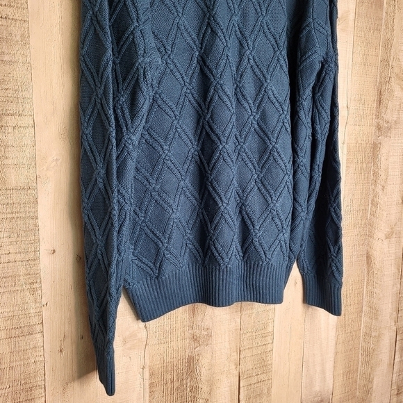 Norm Thompson Sweater. Teal/Blue. Cotton Blend. Men's XL NWOT - Picture 5 of 14